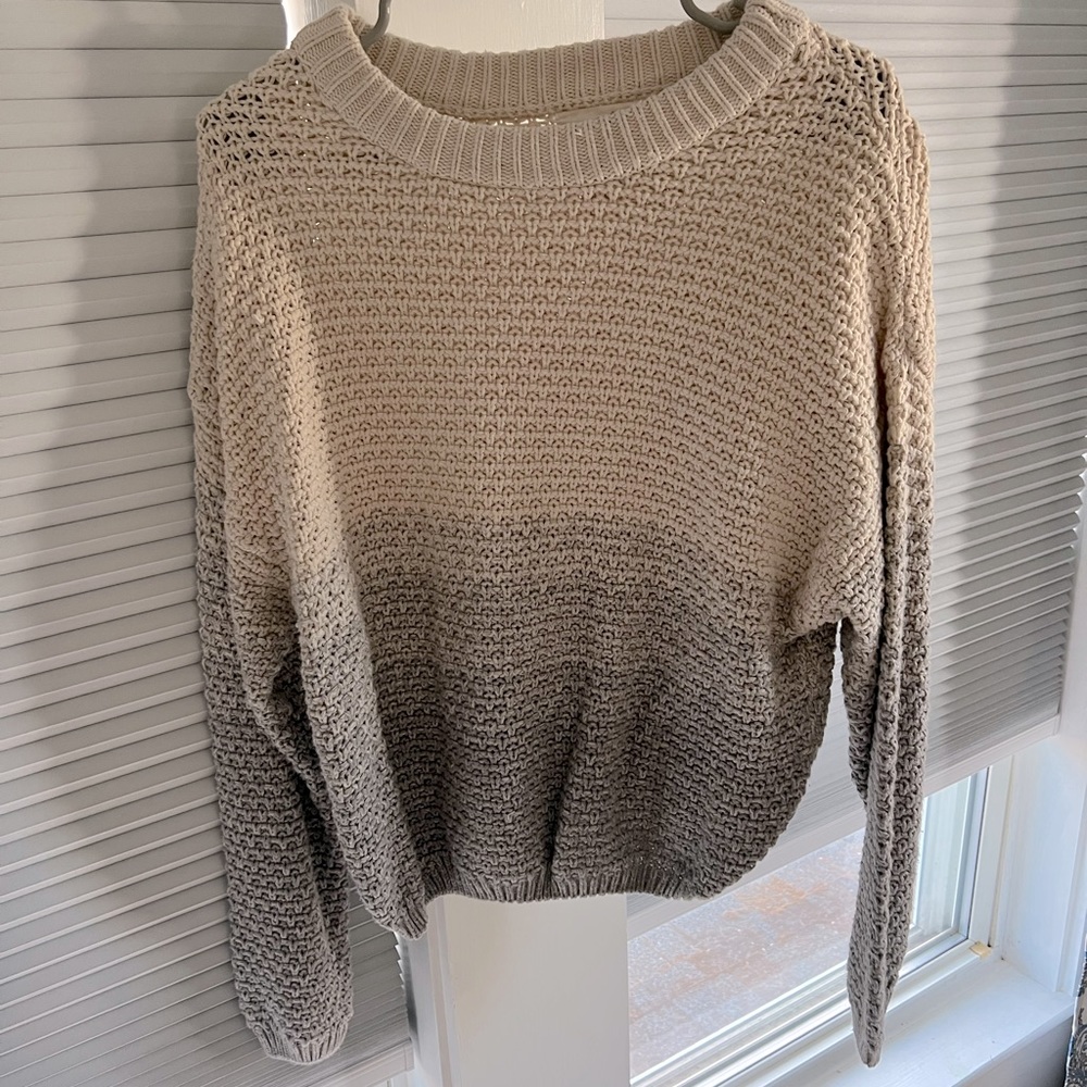 Cropped Ombré Sweater